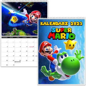 Kalendarz Ścienny A3 Super Mario 2023 Y2