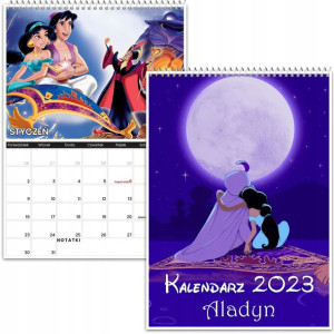 Kalendarz Ścienny A4 Aladyn Disney 2023 Y2