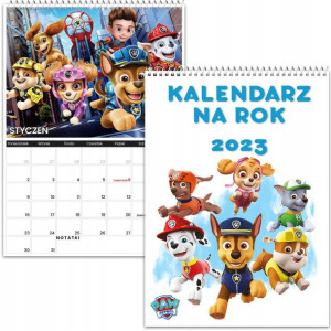 Kalendarz Ścienny A4 Bajka Psi Patrol 2023 Y2