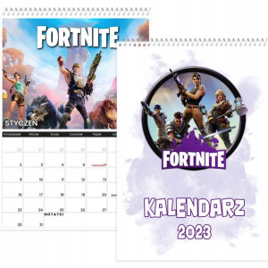 Kalendarz Ścienny A4 Fortnite 2023 Y2