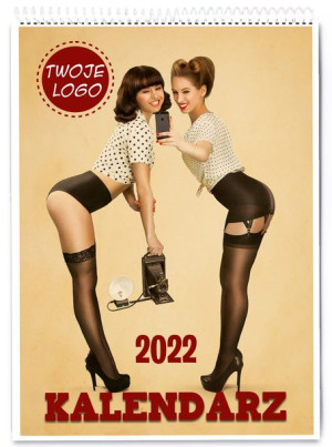 Kalendarz Ścienny Kobiety Pin Up Logo A4 2022 Y4