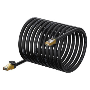 Przewód Baseus Speed Seven Szybki Kabel Sieciowy Rj45 10gbps 30m Czarny