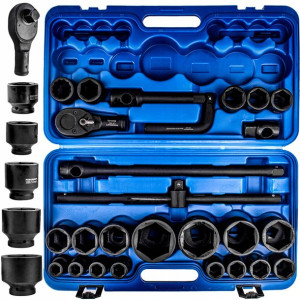 Klucze Nasadowe Nasadki Udarowe 3/4'' + 1" 26 Elem