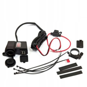 Gniazdo zapalniczki DC 12-24V; DC 5V/2.1A 4 RIDE