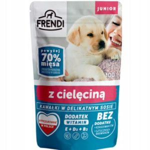 Karma mokra dla psa FRENDI Junior cielęcina 100 g