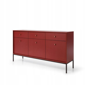 Komoda szafka DON CLARET MKSZ154 szuflady bordowa