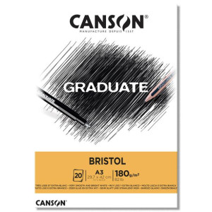 Blok rysunkowy Bristol A3 180g 20k Graduate Canson