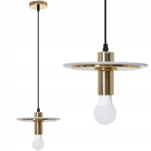 Lampa Wisząca Nowoczesna Bez Klosza Złota