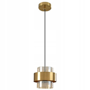 Lampa Sufitowa Wisząca Złota Nowoczesna Metalowa