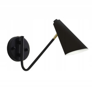 Lampa Ścienna Kinkiet Złoty Czarny Salon Korytarz