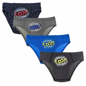 MORAJ Majtki Slipy Chłopięce Kolorowe 4szt 104-110