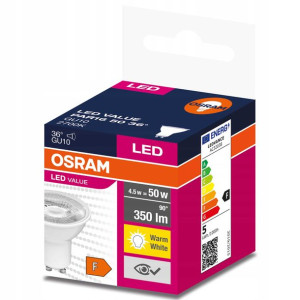 Żarówka Led OSRAM GU10 4,5w 2700K 36°