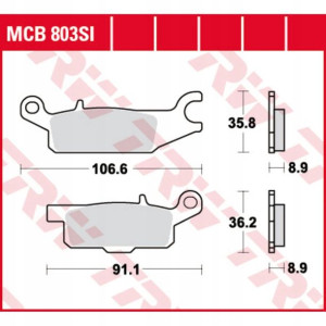 Klocki hamulcowe przód/tył YAMAHA YFM 550/700 2006