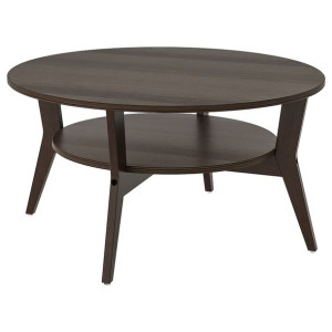 IKEA JAKOBSFORS Stolik kawowy ciemnobrązowy bejcowana okleina dębowa 80 cm