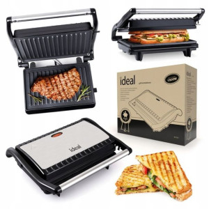 Grill Opiekacz Elektryczny 1500w Kontaktowy Mocny
