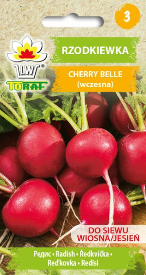 Rzodkiewka Cherry Belle okrągła nasiona Toraf 10g