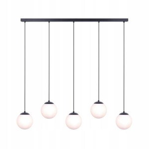 Lampa Wisząca Nad Stół Wyspę = 6 Szklanych Kloszy