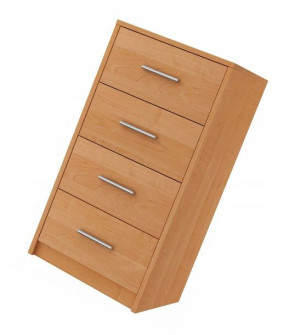 Komoda Z 4 Szufladami Wysoka Klasyczna 40 Cm Olcha