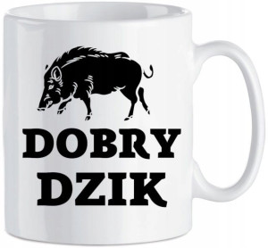 Kubek nadruk Dobry Dzik 330 ml