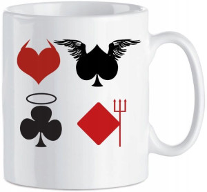 Kubek nadruk Poker Karty Ceramika 330 ml
