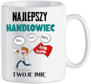 Kubek Najlepszy Handlowiec Prezent Imie
