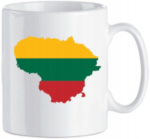 Kubek Państwa Litwa Flaga 330 ml