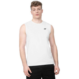 T-shirt męski 4F H4L22 TSM350 biały