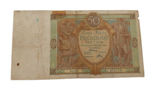 Stary Banknot kolekcjonerski Polska 50 zł 1929