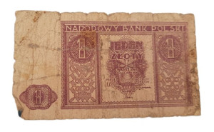 Stary Banknot kolekcjonerski 1 zł Polska 1946