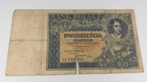 Stary Banknot Polska 20 zł 1931 II RP