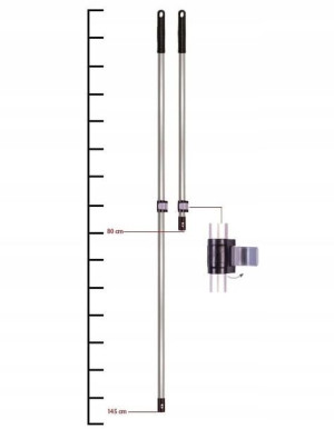 Aluminiowy Kij Teleskopowy 145 cm - SPRINTUS