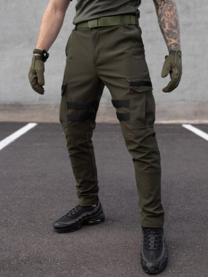 Spodnie męskie bojówki AGGRESSIVE khaki l