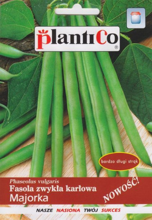 Fasola Majorka ZIelona karłowa nasiona PlantiCo