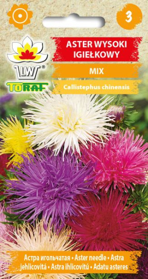 Aster Wysoki Igiełkowy MIX nasiona Toraf