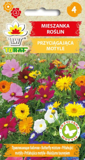 Mieszanka kwiatów przyciągająca motyle nasiona 1g Toraf