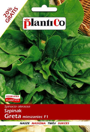 Szpinak Greta F1 późny nasiona PlantiCo 10g