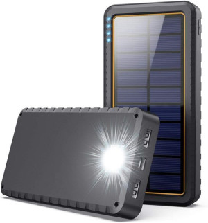 Powerbank 26800mAh USB-C 2xUSB z panelem solarnym