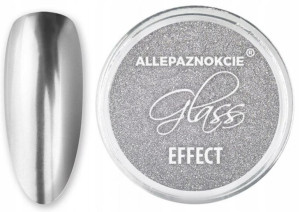 Pyłek Do Paznokci Glass Silver Efekt Lustra 02