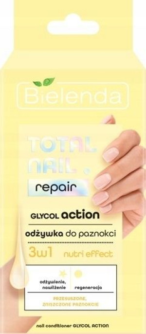 Bielenda Total Nail Glycol Odżywka Do Paznokci 3W1