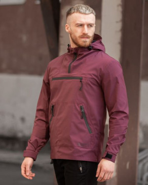 Kurtka męska anorakowa Pride burgundowa XXL