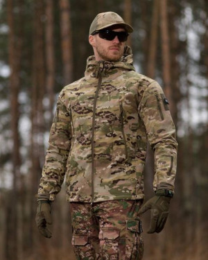 Kurtka męska taktyczna Softshell multi-cam L