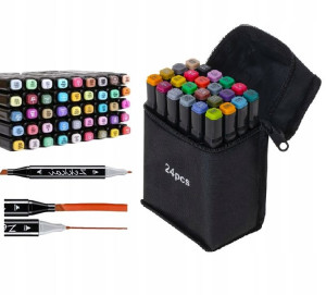 Mazaki Markery Alkoholowe W Etui Touch Art 24szt
