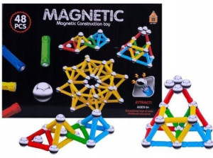 Magnetyczne Klocki Konstrukcyjne Edukacyjne 48el.