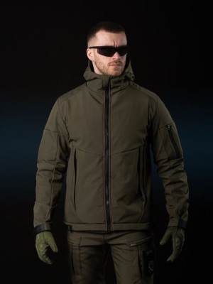 Kurtka wiatrówka męska Softshell Robocop khaki L