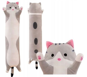 Długi Kot Maskotka Pluszowa Kotek Wałek Plusz 50cm