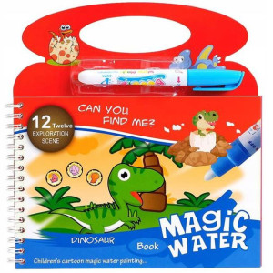 Kolorowanka Wodna + Magiczny Flamaster Dinozaury