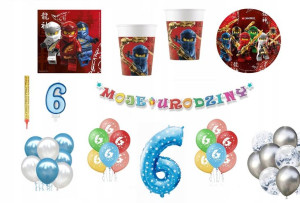 Zestaw Lego Ninjago 6 Urodziny Balony
