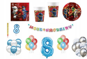 Zestaw Lego Ninjago 8 Urodziny Balony