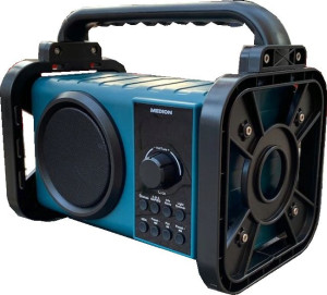 Mocne Radio Budowlane Fm Ip44 Blutetooth Lampa Led