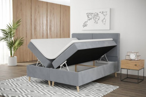 Łóżko 140x200 w stylu skandynawskim + toper gratis
